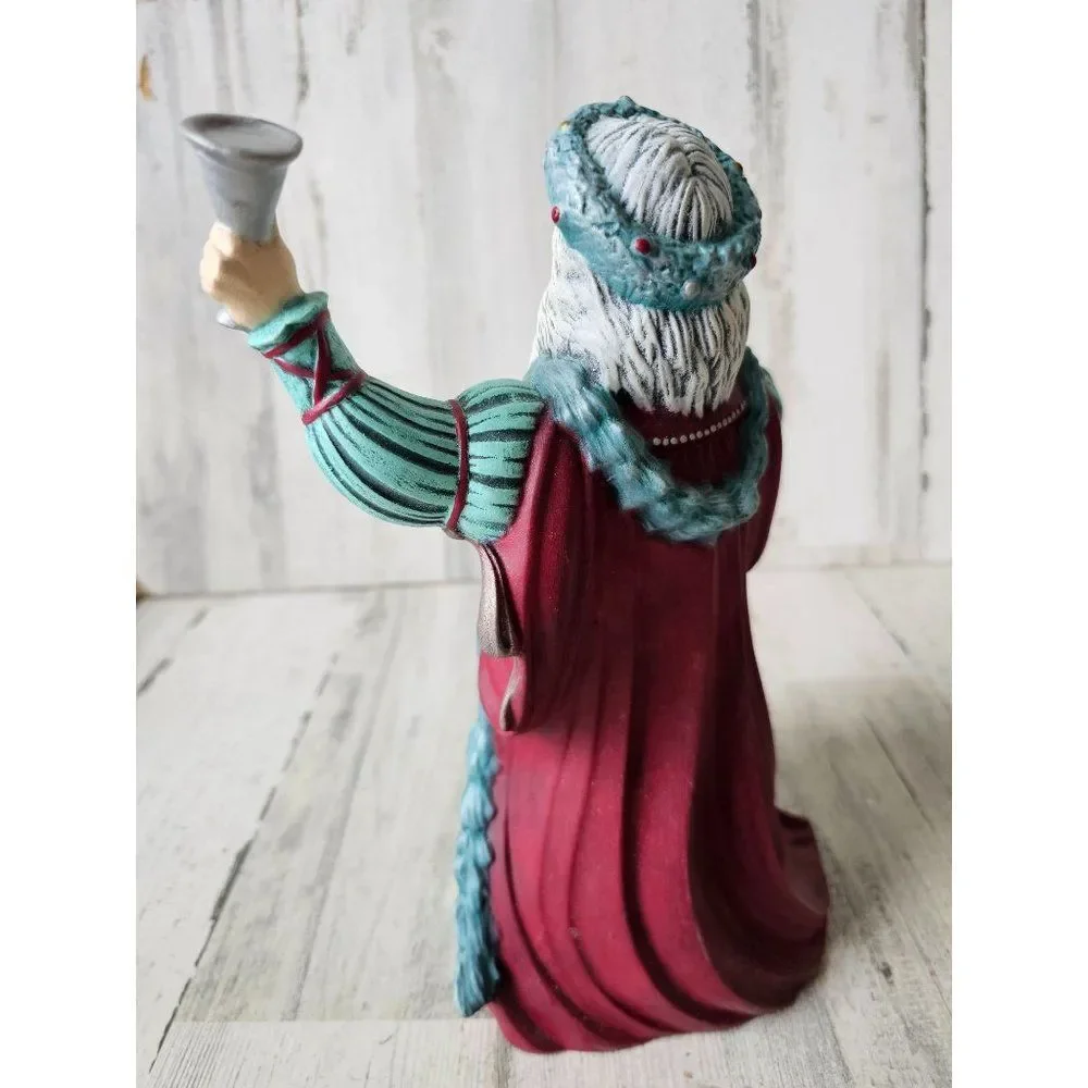 Vintage ceramic Santa Bell fruit traditional‎ Victorian Xmas decor